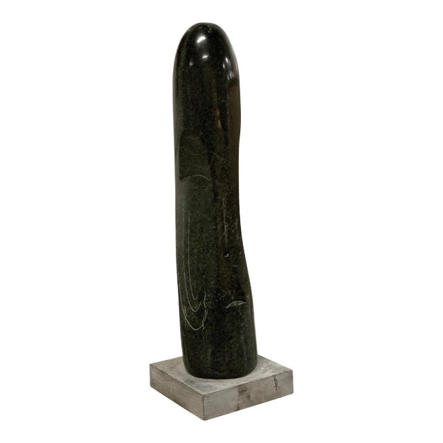 1957 Green Marble Sculpture Stanley Lewis For Sale