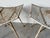 White Mid-20th Century Maurizio Tempestini for Salterini Outdoor Metal Footstools / Ottomans – Pair For Sale - Image 8 of 12