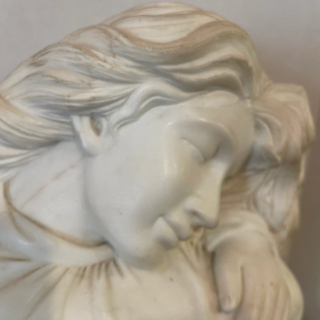 1940s Italian White Marble Sculpture For Sale - Image 4 of 11