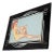 1920s Art Deco Reverse Black & Silver Painted Glass Picture Frame 4x6 Picture Frame For Sale