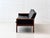 Wood Mid-Century Sofa in Rosewood and Black Cowhide Leather by Hans Olsen for Vatne Møbler For Sale - Image 7 of 18