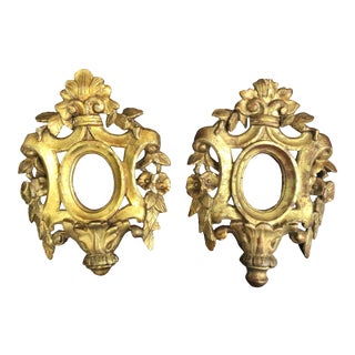 18th Century Venetian Giltwood Frames - a Pair For Sale