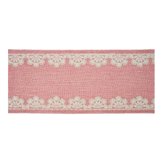 Sample - Schumacher Cecily Tape in Rose For Sale