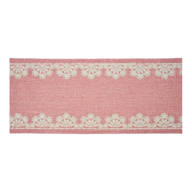 Sample - Schumacher Cecily Tape in Rose For Sale