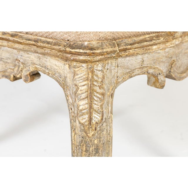 Large 18th Century Italian Silver Gilt Armchairs, Set of 2 For Sale - Image 5 of 8