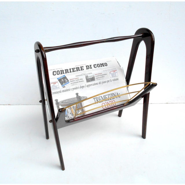 Magazine Racks attributed to Cesare Lacca, 1950s, Set of 2 For Sale - Image 6 of 8