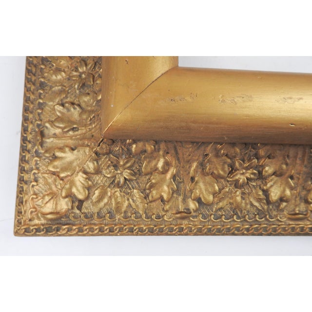 Antique Late 19th Century Ornate Giltwood Picture Frame For Sale - Image 4 of 7