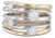 1.03ctw Diamond Orbit Multi-Band Ring 14k Yellow White Gold Size 8.5 For Sale