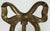 Metal Vintage Brass Bow Wall Hook With Ceramic Knob For Sale - Image 7 of 7