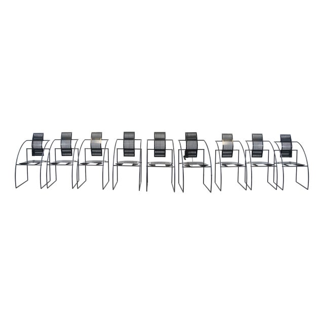 Quinta Chairs by Mario Botta for Alias, 1985, Set of 9 For Sale