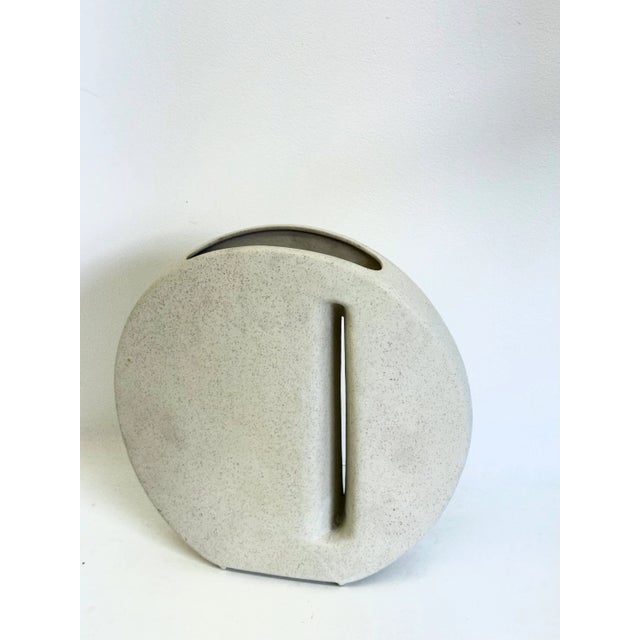 Off White Ceramic Vase from Nereo Boaretto, 1972, in Very Good conditions. Designed 1970 to 1979 This piece has an...