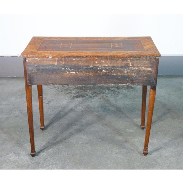 Louis XV Desk in Inlaid Walnut. 1700 For Sale - Image 12 of 18
