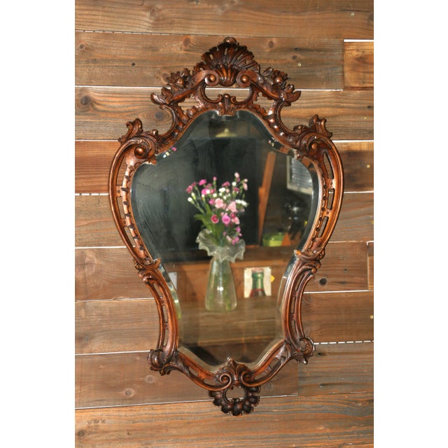 Spectacular set mirror and console table made of solid wood and marble top. They absolutely are in good condition, no...