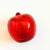 Glass Vintage Art Glass Apple Paperweight With Controlled Bubbles For Sale - Image 7 of 8