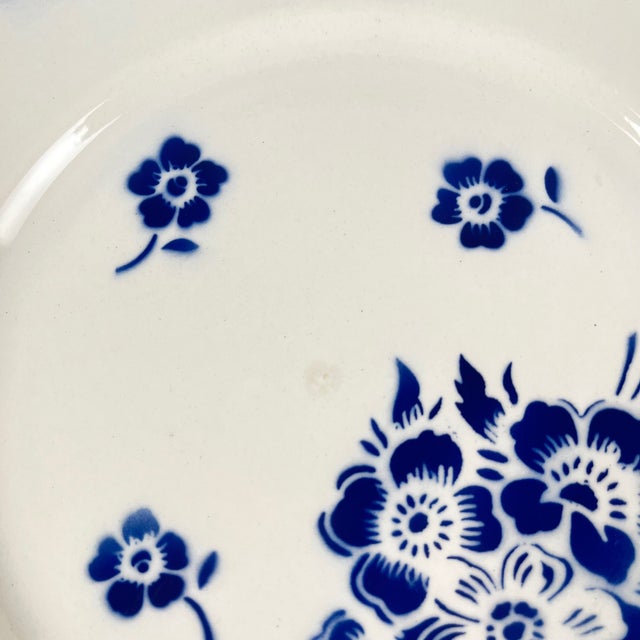 Vintage Semi-Porcelain Dessert Plates from Badonviller, 1920s, Set of 6 For Sale - Image 9 of 11