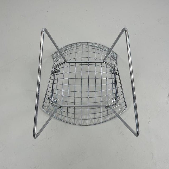 Side Chair in Chrome by Harry Bertoia, 1950s For Sale - Image 9 of 11