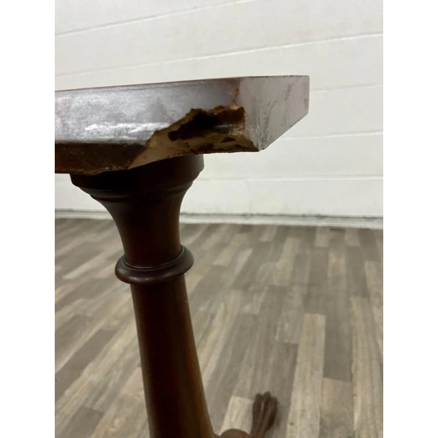 Vintage Imperial Furniture 30" Genuine Mahogany Tilt Top Pie Crust Table For Sale - Image 12 of 12