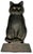 Rare & Unusual Large 13 Inch Tall Antique Cast Iron Seated Cat Doorstop With Realistic Glass Eyes Circa 1920s For Sale - Image 15 of 18