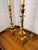 Brass Mid 20th Century Tall Brass Footed Lamps - a Pair For Sale - Image 8 of 13