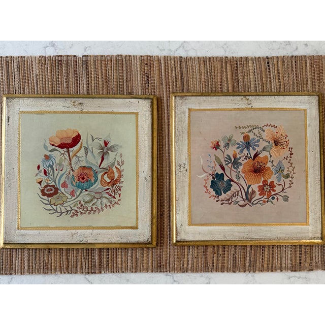 Rustic European Vintage Italian Florentine Square Wall Plaques - A Pair For Sale - Image 3 of 12