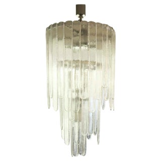 Gladiator Chandelier in Hand-Blown Glass, 1960s For Sale
