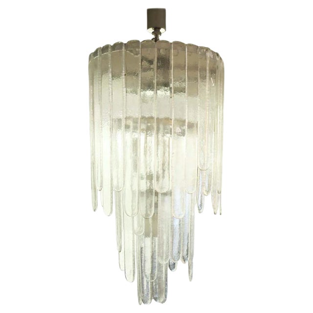 Gladiator Chandelier in Hand-Blown Glass, 1960s For Sale