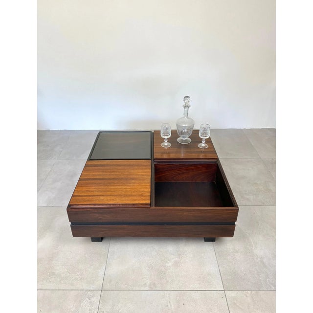 Wood Square Modular Coffee Table by Luigi Sormani, Italy, 1960s For Sale - Image 11 of 18