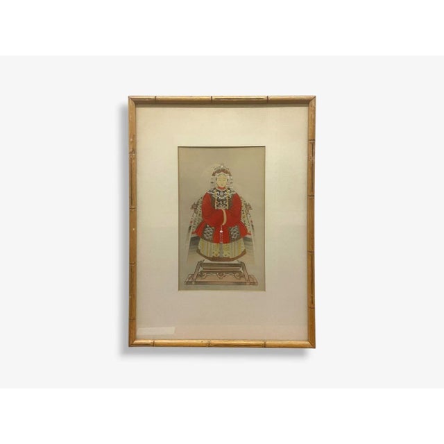 Chinese Chinese Export, Ink & Graphite, Vintage Chinese Wall Decorations, Bamboo, 1930s For Sale - Image 3 of 12