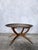 Brown Mid-Century Modern Teak and Brass Spider Leg Coffee Table with Tray Top For Sale - Image 8 of 10