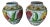 English Tulip Decorated Cachepots/Jardinieres - a Pair For Sale