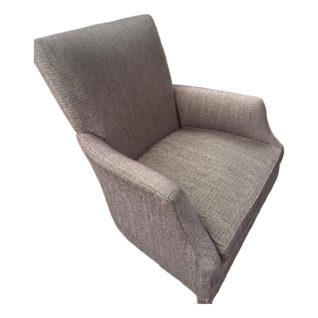 Arhaus Contemporary High - Back Upholstered Accent Chair For Sale