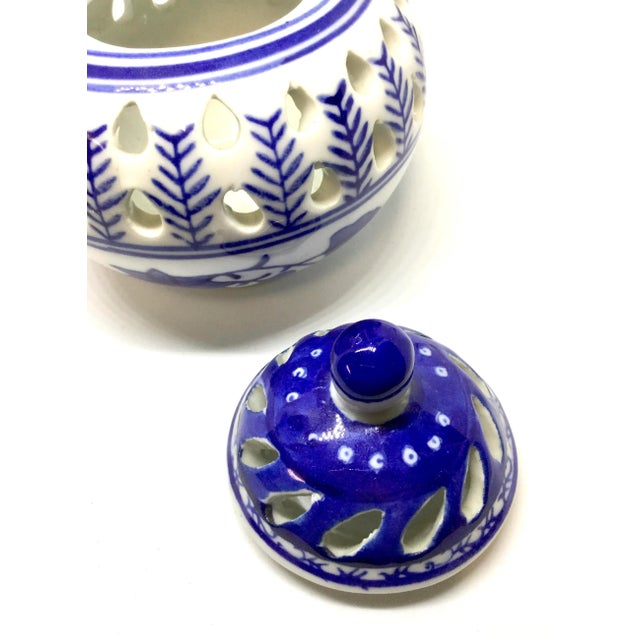 Potpourri Incense Porcelain Burner by Silvestri For Sale - Image 4 of 11