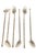 Mid-Century Modern Vintage Sterling Silver Coastal Clam Shell Ice Tea Spoons, Set of 6, 1960's For Sale - Image 3 of 12