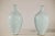 Ceramic Light Grey Celadon-Glazed Porcelain Vases with Fine Crackle Pattern - A Pair For Sale - Image 7 of 12