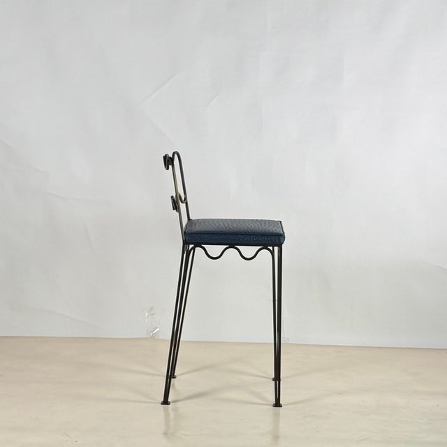 DESIGN FRERES Set of 3 'Méandre' Counter Stools by Design Frères For Sale - Image 4 of 9