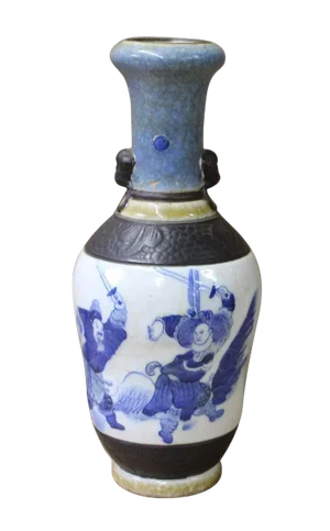 Vintage Chinese Handmade Porcelain People Scenery Vase