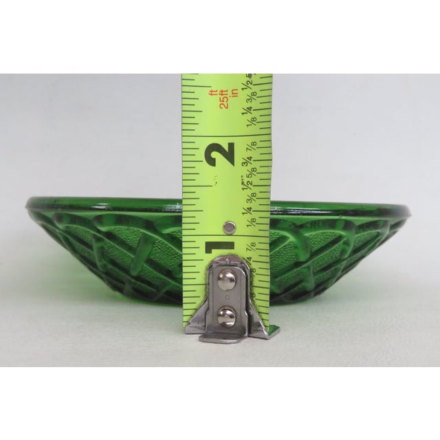Green Indiana Glass Co Zodiac Bowl Taurus Star Sign Dish 1970s Astrology Decor 4993b For Sale - Image 8 of 9