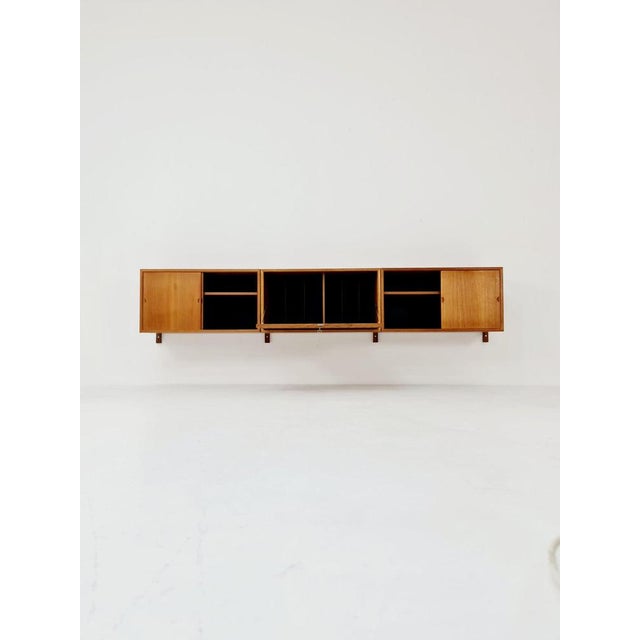 Mid-Century Danish Teak Floating Sideboard by Poul Cadovius for Royal, 1960s For Sale - Image 3 of 12