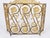 Antique Louis XIV Revival French Brass Fire Screen For Sale - Image 4 of 10