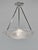 Jamain & Degué A nickel-plated bronze or solid brass French art deco pendant light by Célestin Jamain made circa 1930-35....