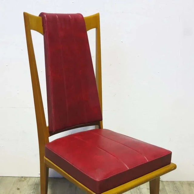 Set of Art Deco French Side Chairs, 1940s For Sale - Image 9 of 16