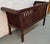 Brown Late 20th Century American Colonial-Style Carved Rollback Bench For Sale - Image 8 of 16