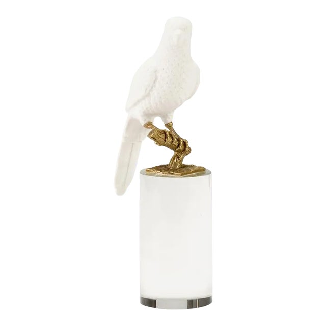 Parrot On Crystal - Round, Large For Sale