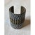 Vintage Boho Studded Silver & Brass Bangle For Sale - Image 4 of 12