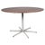 Dining Table in Circular Walnut attributed to Piet Hein and Bruno Mathsson for Fritz Hansen For Sale - Image 8 of 8