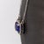 2020s 1ct Aaa Tanzanite Necklace W Natural Diamond Halo in 14k White Gold | Em 7x5mm For Sale - Image 5 of 8