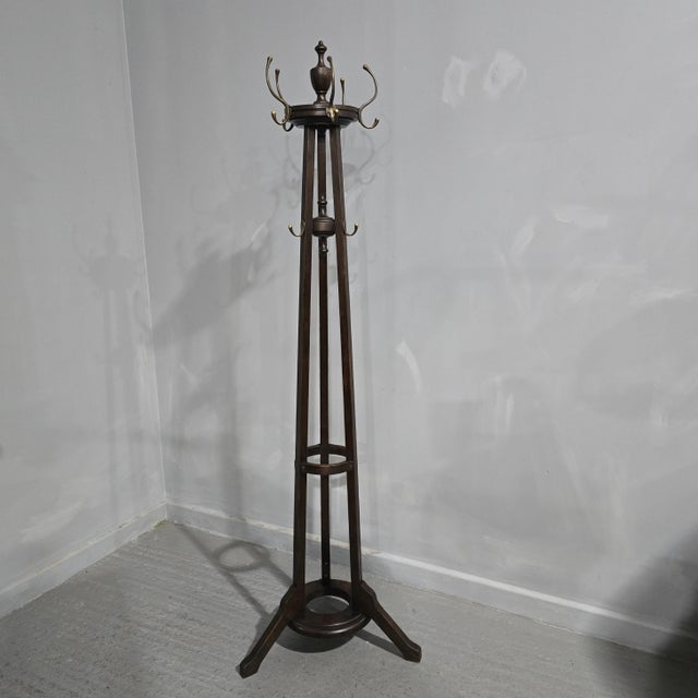 Wood Arts and Crafts Coat Stand, 1910s For Sale - Image 7 of 7