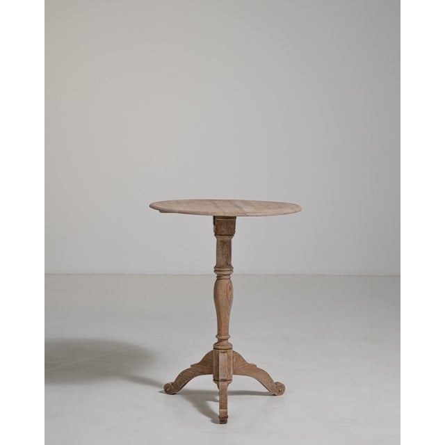Foldable Oak Side Table France Early 1900s For Sale - Image 11 of 13