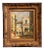 Early 20th Century Italian Street Scene Painting in Gilt Frame Signed Petrilli Circa 1920 For Sale
