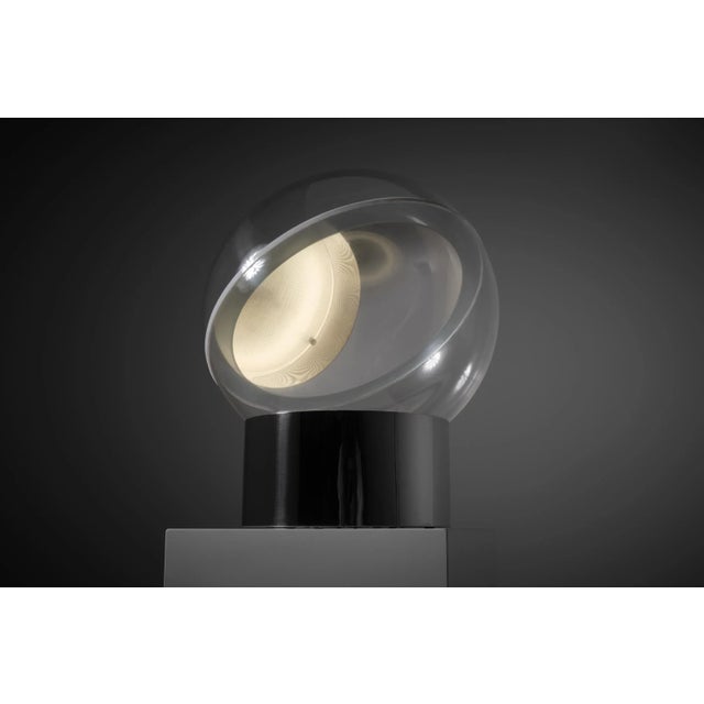 Silver Sphere Model 4043 Table Lamp by Filippo Panseca for Kartell, Italy, 1960s For Sale - Image 8 of 10